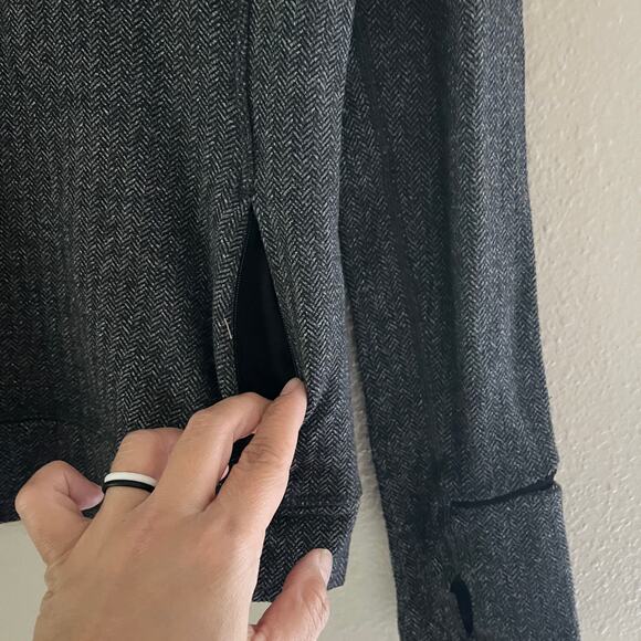 Lululemon Think Fast Long Sleeve heathered herringbone - Picture 8 of 10